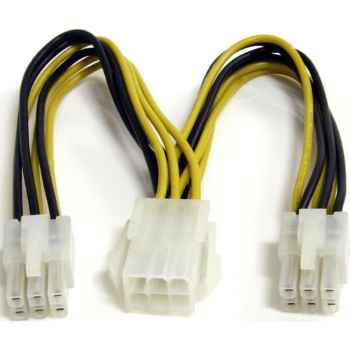 StarTech.com Splitter Cord - 15.24 cm - For PCI Express Card - PCI-E / PCI-E - Yellow