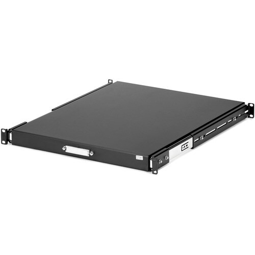 StarTech.com 1U Sliding Server Rack Mount Keyboard Shelf Tray - 55lbs - 22" Deep Steel Pull Out Drawer for 19" AV, Network