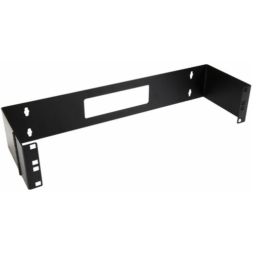 StarTech.com 2U Hinged Wall Mount Patch Panel Bracket - 6 inch Deep - 19" Patch Panel Swing Rack for Shallow Network Equip