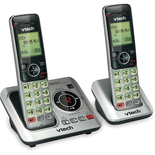 VTech CS6629-2 DECT 6.0 1.90 GHz Cordless Phone - Cordless - 1 x Phone Line - 2 x Handset - Speakerphone - Answering Machi