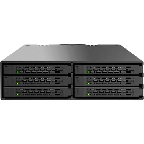 Icy Dock MB996SP-6SB 6 in 1 SATA Hot Swap Backplane RAID Cage - 6 x HDD Supported - 6 x SSD Supported - RAID Supported 0, 