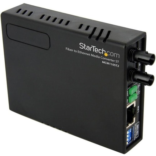 StarTech.com 10/100 Multi Mode Fiber Copper Fast Ethernet Media Converter ST 2 km - UTP to 100Base-Fx - Fiber Optic Media 