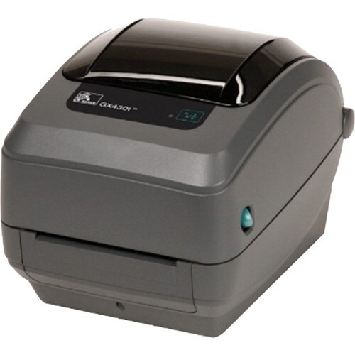 Zebra GX430t Desktop Direct Thermal/Thermal Transfer Printer - Monochrome - Label Print - Ethernet - USB - Serial - 103.89