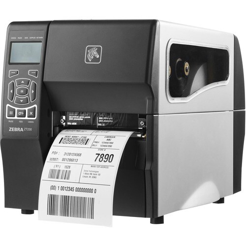 Zebra ZT230 Industrial Direct Thermal/Thermal Transfer Printer - Monochrome - Label Print - Ethernet - USB - Serial - EU, 