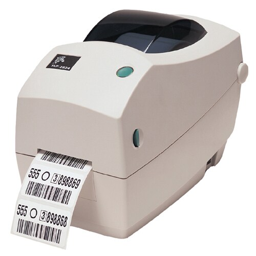 Zebra TLP 2824 Plus Desktop Direct Thermal/Thermal Transfer Printer - Monochrome - Label Print - Ethernet - USB - With Cut