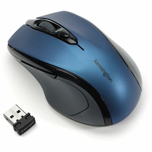 Mouse Kensington ProFit - USB - Ottico - Blu - Wireless - Rotella di scorrimento