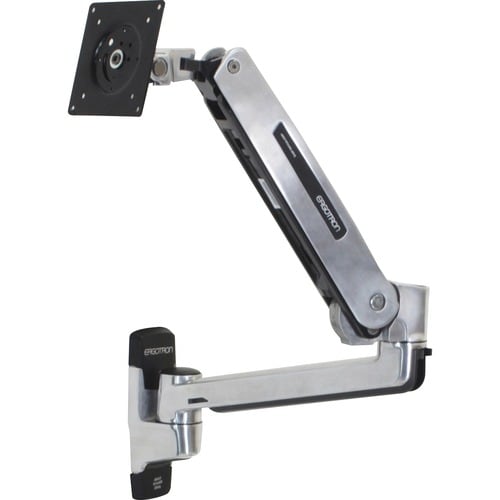 Ergotron Wall Mount for Flat Panel Display - Polished Aluminum - Height Adjustable - 106.7 cm (42") Screen Support - 11.34