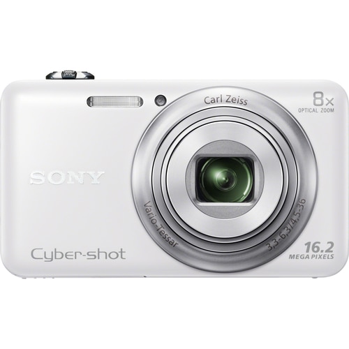 Sony Cyber-shot DSC-WX60 16.2 Megapixel Compact Camera - White - 1/2.3" Exmor R CMOS Sensor - 2.7"LCD - 8x Optical Zoom - 