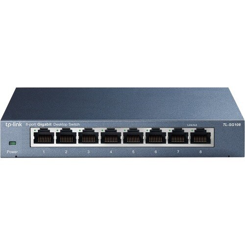 Switch Ethernet TP-Link TL-SG108 8 Porte - 2 Layer supportato - Coppia incrociata - Desktop