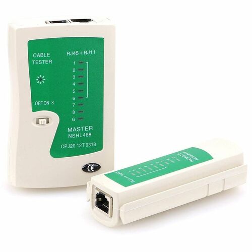 4XEM RJ45/RJ11 Network Cable Tester - 1 x Network (RJ-45) - Twisted Pair, Coaxial