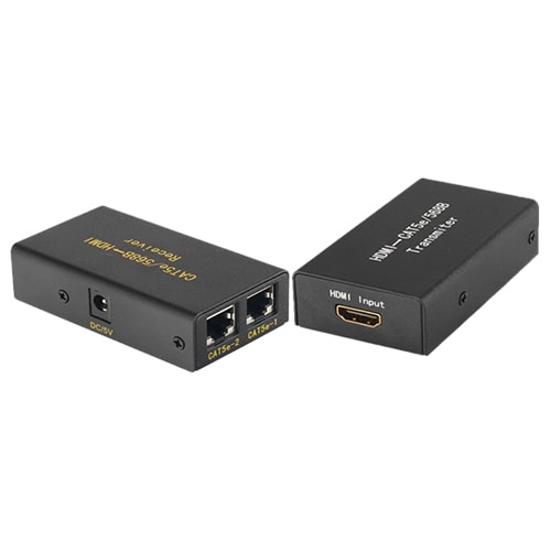 4XEM 30M/100Ft HDMI Extender Over Double Cat-5E or Cat-6 RJ45 - 1 Input Device - 1 Output Device - 98.43 ft Range - 4 x Ne