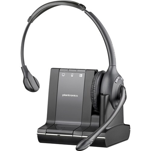 Plantronics W710-M Over-the-head, Monoaural (Microsoft) - Mono - Wireless - DECT - 350 ft - Over-the-head - Monaural - Sup