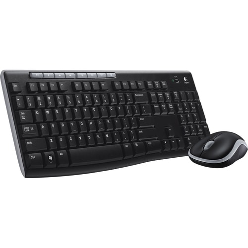 Logitech Wireless Combo MK270 Keyboard & Mouse - USB Wireless RF 2.40 GHz Keyboard - Hungarian - Keyboard/Keypad Color: Bl