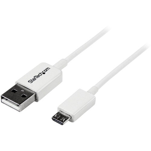 StarTech.com Cavo micro USB bianco 0,5 m - A a Micro B - 480 Mbit/s - Schermato - 28 AWG - Bianco