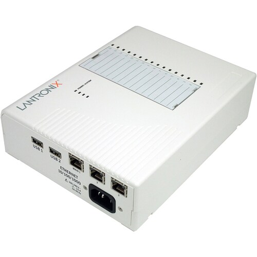 Lantronix EDS-MD Device Server - 256 MB - 1 x Network (RJ-45) - 2 x USB - 16 x Serial Port - Gigabit Ethernet - Desktop