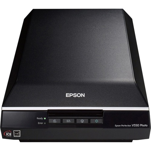 Epson Perfection V550 Flatbed Scanner - 6400 dpi Optical - 48-bit Color - 16-bit Grayscale - USB