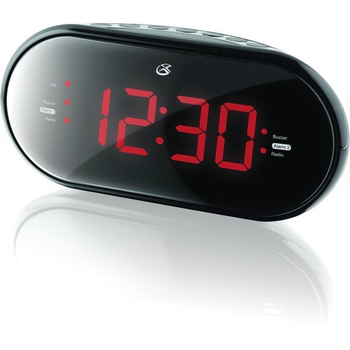 GPX Desktop Clock Radio - Mono - 2 x Alarm - Manual Snooze