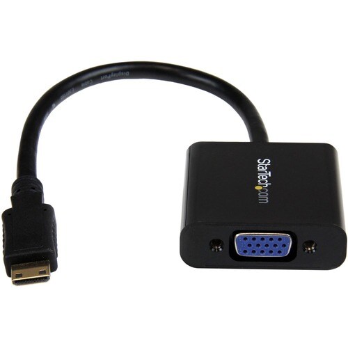 StarTech.com Mini HDMI® to VGA Adapter Converter for Digital Still Camera / Video Camera - 1920x1080 - Mini HDMI Male to V