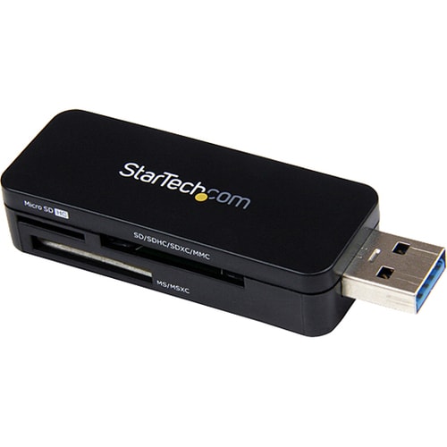 StarTech.com USB 3.0 External Flash Multi Media Memory Card Reader - USB 3 Card Reader - Portable External Mini Card Reade