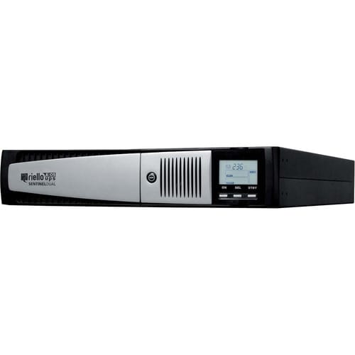 SAI Online de doble conversión Riello Sentinel Dual SDH 3000 - 3 kVA/2,70 kW - 2U Bastidor/Torre - 4 Hora(s) Tiempo de Rec