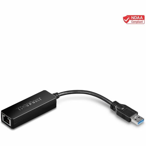 TRENDnet USB 3.0 To Gigabit Ethernet Adapter, Full Duplex 2Gbps Ethernet Speeds, Up To 1Gbps, USB-A, Windows & Mac Compati