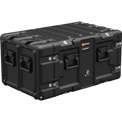 Hardigg BlackBox 7U Rack Mount Case - External Dimensions: 38.5" Length x 24.6" Width x 14.9" Depth - Stackable - Black - 