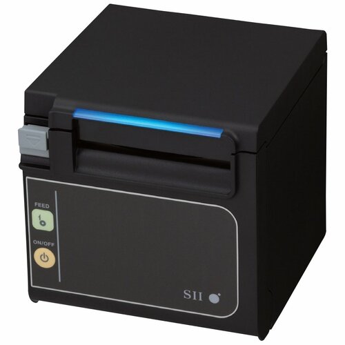 Seiko Qaliber RP-E11 Desktop Direct Thermal Printer - Monochrome - Receipt Print - Onyx Black - 72 mm (2.83") Print Width 