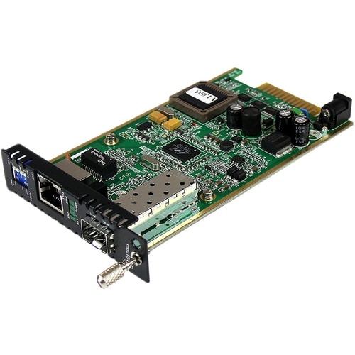 StarTech.com Gigabit Ethernet Fiber Media Converter Card Module with Open SFP Slot - Convert and extend a Gigabit Ethernet