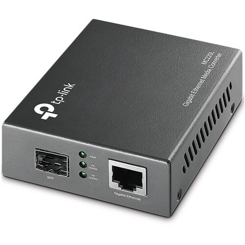 TP-Link MC220L Transceiver/Media Converter - 1 Port(s) - 1 x Network (RJ-45) - Twisted Pair, Optical Fiber - Multi-mode Fi