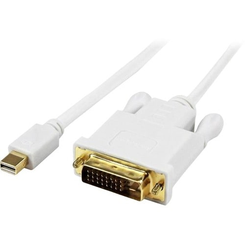 StarTech.com 3 ft Mini DisplayPort to DVI Active Adapter Converter Cable - mDP to DVI 1920x1200 - White - First End: 1 x 2