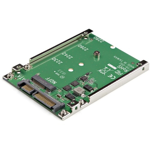StarTech.com M.2 SATA SSD to 2.5in SATA Adapter Converter - Convert an M.2 SSD into a 7mm high 2.5in SATA 6Gbps Open Frame
