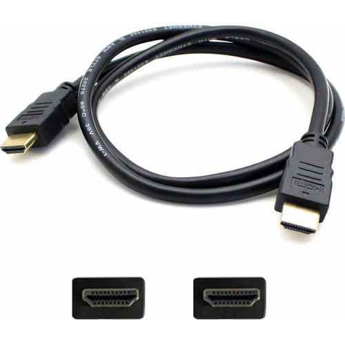50ft HDMI 1.4 Male to HDMI 1.4 Male Black Cable Which Supports Ethernet Channel For Resolution Up to 4096x2160 (DCI 4K) - 