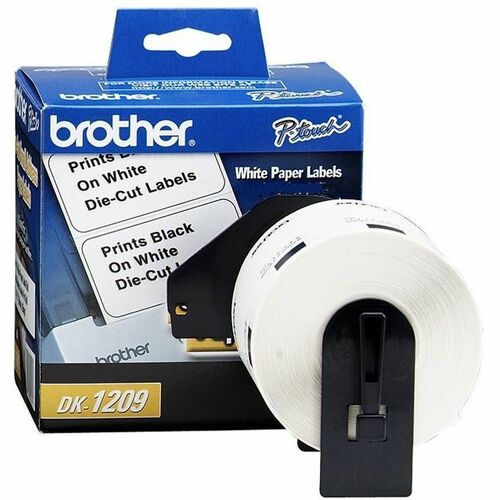 Brother DK1209 Small Address QL Printer Labels - 1 9/64" x 2 27/64" Length - Rectangle - Direct Thermal - White - 800 / Ro