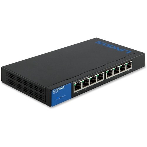 Linksys 8-Port Smart Gigabit Switch - 8 Ports - Manageable - Gigabit Ethernet - 10/100/1000Base-T - 2 Layer Supported - Tw