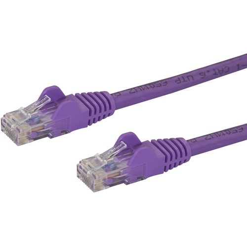 StarTech.com 75ft CAT6 Ethernet Cable - Purple Snagless Gigabit CAT 6 Wire - 100W PoE RJ45 UTP 650MHz Category 6 Network P