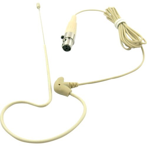 Pyle PMEMS13 Wired Electret Condenser Microphone - Light Skin Tone - 20 Hz to 20 kHz - 2 Kilo Ohm -42 dB - Boom - XLR
