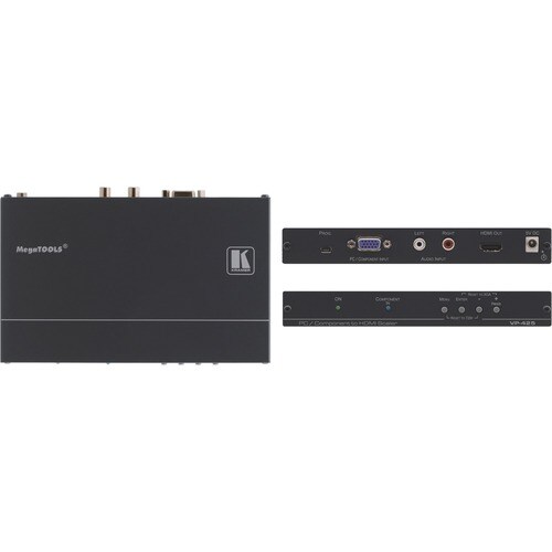 Scaler video Kramer ProScale VP-425 - Esterno - Funzioni: Scaling video, Blocco immagine - 1920 x 1080HDMI - VGA - USB - I