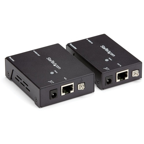 Juego Kit Extensor HDMI por Cable Ethernet UTP Cat5 Cat6 RJ45 Adaptador POC Power over Cable StarTech.com ST121HDBTE