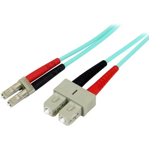 StarTech.com 10m Fiber Optic Cable - 10 Gb Aqua - Multimode Duplex 50/125 - LSZH - LC/LC - OM3 - LC to LC Fiber Patch Cabl