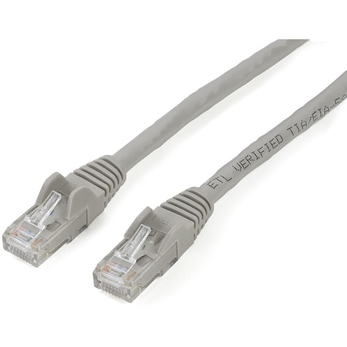 StarTech.com Cavo di rete Cat 6 - 100% Rame - Cavo Patch Ethernet Gigabit grigio antigroviglio da 2m - Estremità 1: 1 x RJ
