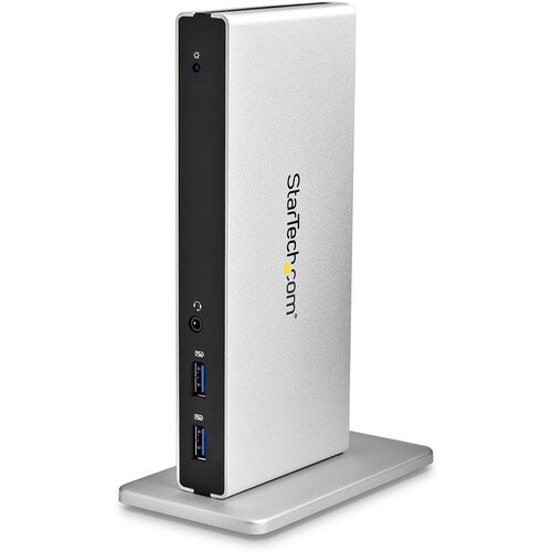 StarTech.com Dual-Monitor USB 3.0 Docking Station - DVI Outputs - Mac & Windows - DVI to VGA & DVI to HDMI Adapters Includ