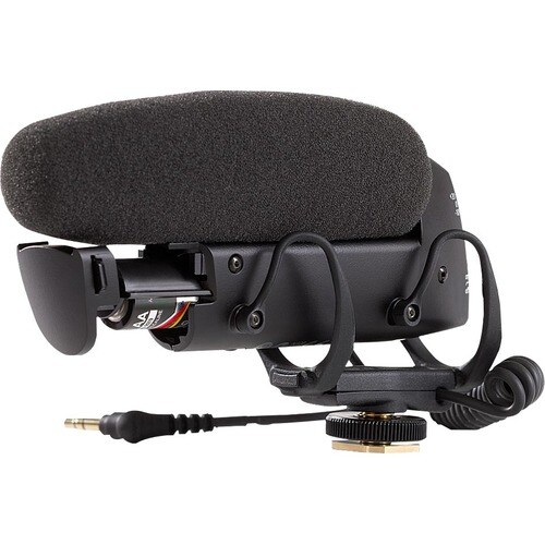 Shure LensHopper VP83 Wired Electret Condenser Microphone - Satin Black - 50 Hz to 20 kHz - 171 Ohm -37 dB - Camera Mount,