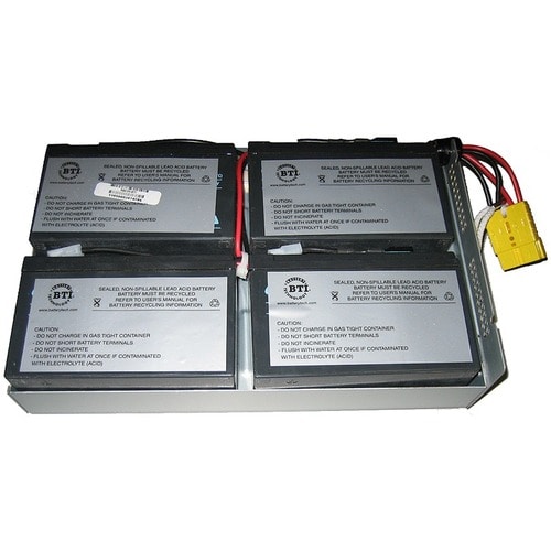 BTI Replacement Battery RBC24 for APC - UPS Battery - Lead Acid - Compatible with APC UPS DLA1500RM2U, SU1400R2BX120, SU14