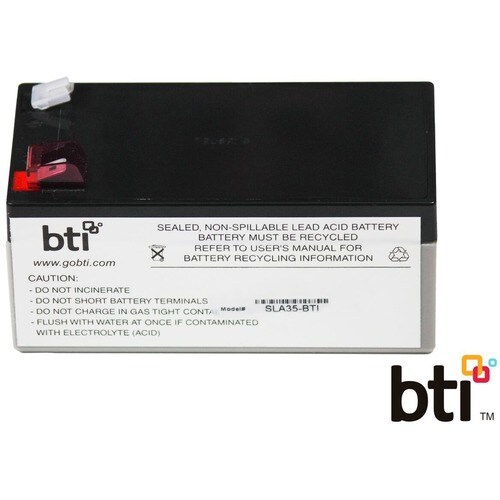 BTI Replacement Battery RBC35 for APC - UPS Battery - Lead Acid - Compatible with APC UPS BE425M BE425M-LM