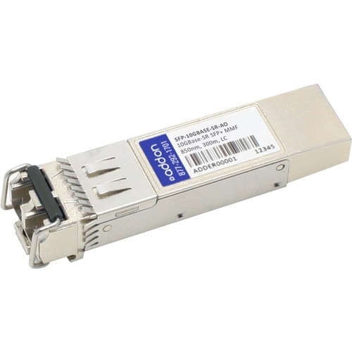 AddOn MSA and TAA Compliant 10GBase-SR SFP+ Transceiver (MMF, 850nm, 300m, LC) - 100% compatible and guaranteed to work