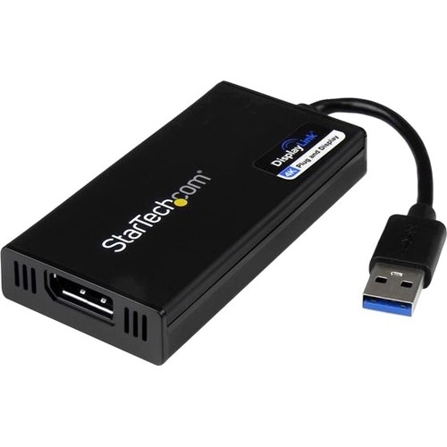 StarTech.com USB 3.0 to 4K DisplayPort External Multi Monitor Graphics Adapter - DisplayLink Certified - USB 3.0 Video Car