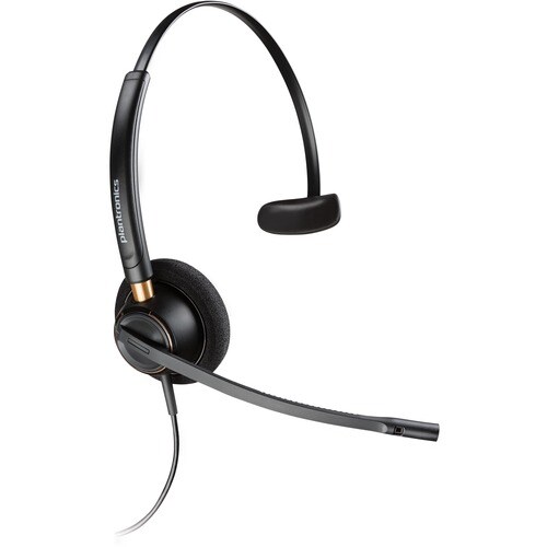 Plantronics Over-the-head Monaural Corded Headset - Mono - Wired - Over-the-head - Monaural - Supra-aural - Noise Cancelli