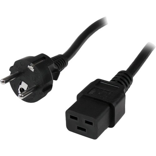 StarTech.com Standard Power Cord - 2 m - For Computer, Server - Schuko CEE 7 / IEC 320-C19 - 250 V AC / 16 A