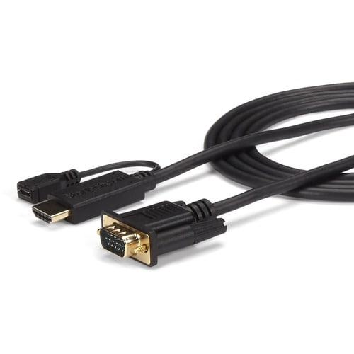 StarTech.com Cable de 1,8m Conversor Activo HDMI a VGA - Adaptador 1920x1200 1080p - Extremo prinicpal: 1 x HDMI Macho Aud