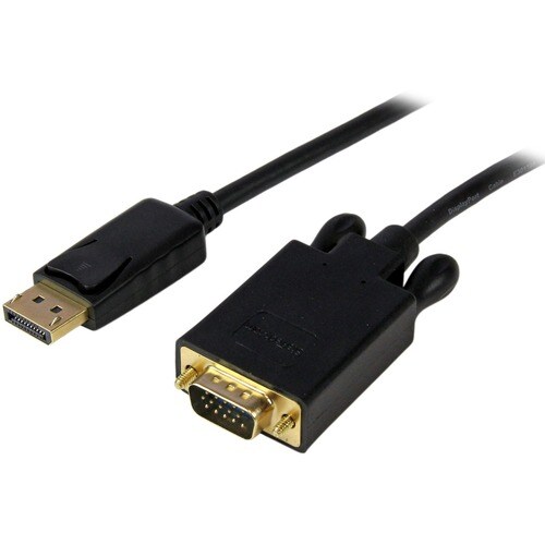 StarTech.com 1.83 m DisplayPort/VGA Video Cable for Projector, TV, Notebook, Monitor, Video Device, HDTV, Desktop Computer